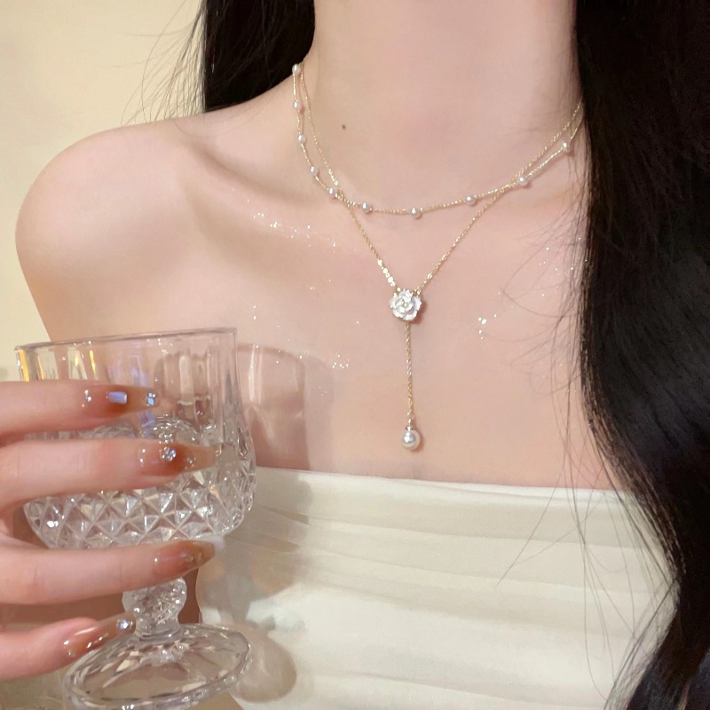 Ожерелье с подвеской в виде цв – обзор и цена Layered Pendant Necklace Aesthetic