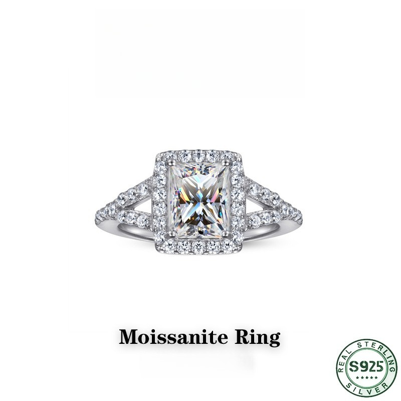 Популярное модное кольцо из 10 – обзор и цена Moissanite Engagement Ring 1 Carat