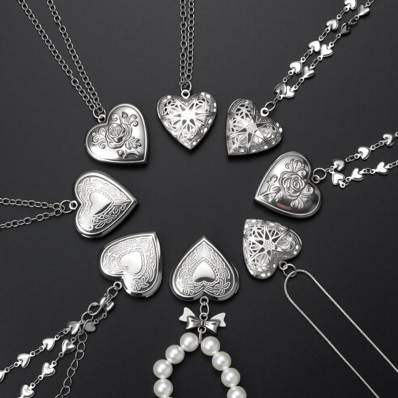 Готическое винтажное ожерелье  – обзор и цена Heart Locket Necklace Photo