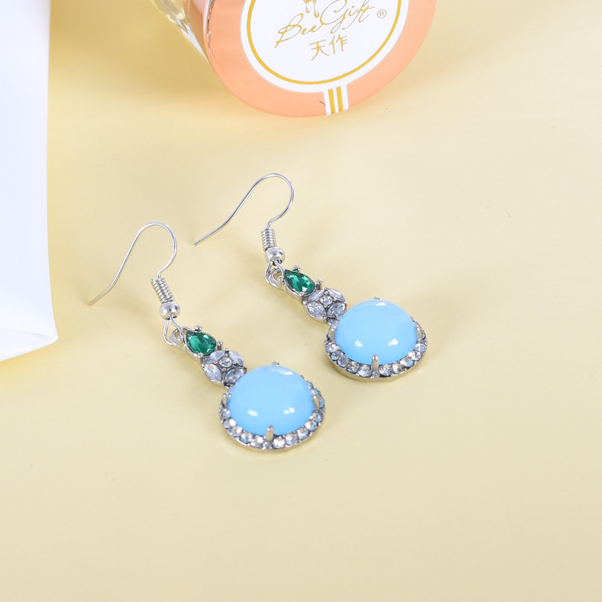 Серьги из синего натурального  – обзор и цена Earrings