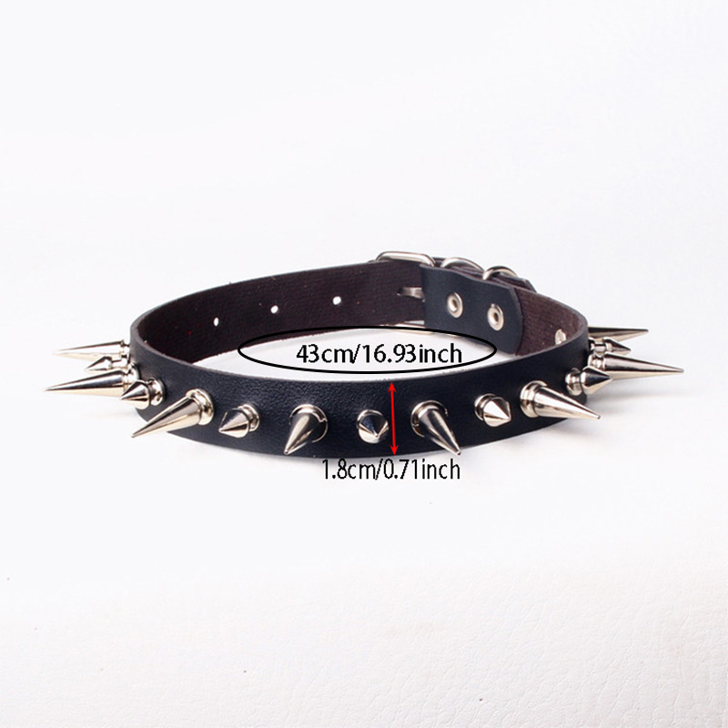 Длинный чокер в стиле панк с ш – обзор и цена Goth Punk Spike Choker