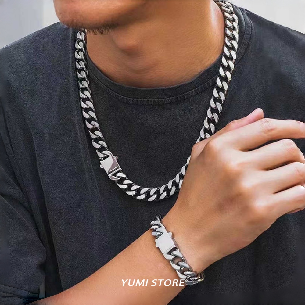 Цепочка на шею из титановой ст – обзор и цена Cuban Link Chain 12Mm