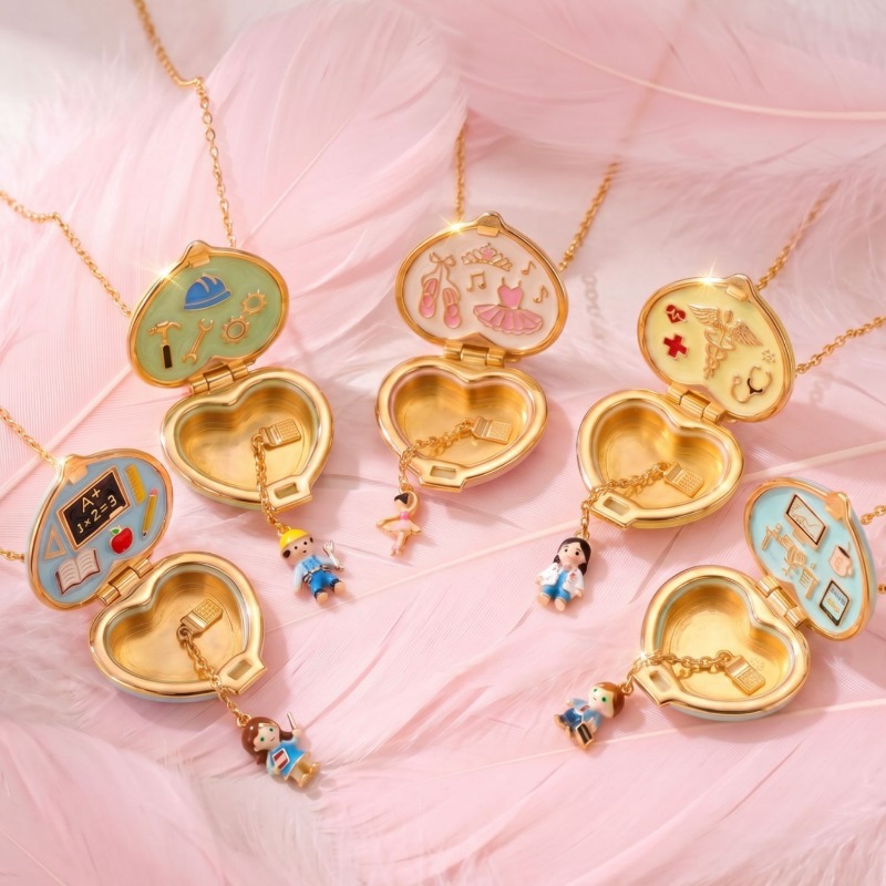 Винтажный кулон-медальон в фор – обзор и цена Heart Locket Necklace Photo